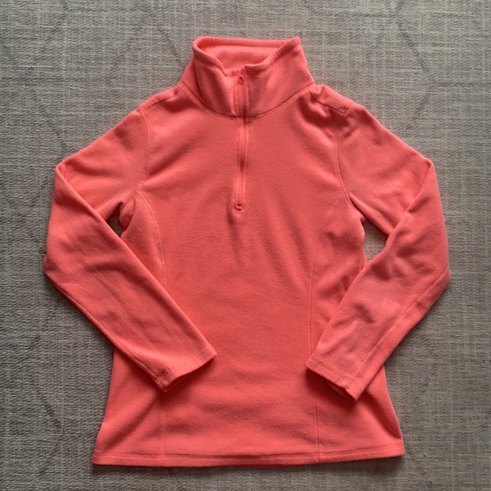 EUC- Old Navy hot pink/coral fleece pullover